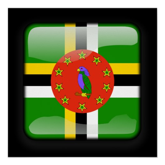 ドミニカ共和国国旗 ポスター (正面)