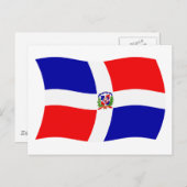 ドミニカ共和国国旗 ポストカード (正面/裏面)