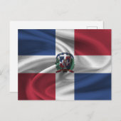 ドミニカ共和国国旗 ポストカード (正面/裏面)