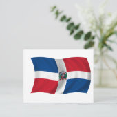 ドミニカ共和国国旗 ポストカード (スタンド正面)