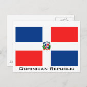 ドミニカ共和国国旗 ポストカード (正面/裏面)