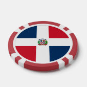 ドミニカ共和国国旗 ポーカーチップ (シングル)
