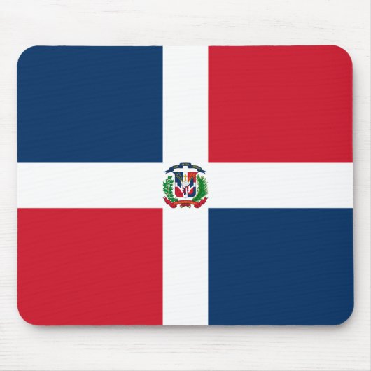 ドミニカ共和国国旗 マウスパッド (正面)