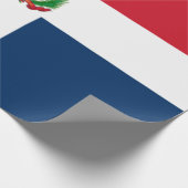 ドミニカ共和国国旗 ラッピングペーパー (角)