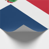 ドミニカ共和国国旗 ラッピングペーパー (角)