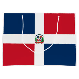 ドミニカ共和国国旗 ラージペーパーバッグ