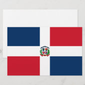 ドミニカ共和国国旗 便箋 (正面/裏面)