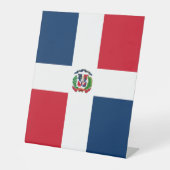 ドミニカ共和国国旗 台座サイン (正面)