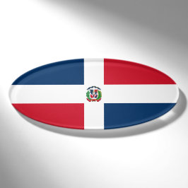 ドミニカ共和国国旗 名札