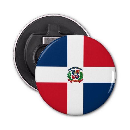 ドミニカ共和国国旗 栓抜き (正面)
