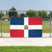 ドミニカ共和国国旗 横断幕 (インサイチュ)