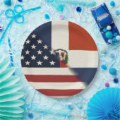 ドミニカ共和国国旗 |米国D.R. ペーパープレート (パーティー)