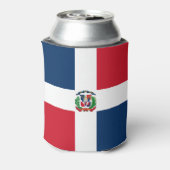 ドミニカ共和国国旗 缶クーラー (缶裏面)