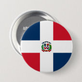 ドミニカ共和国国旗 缶バッジ (正面&裏面)