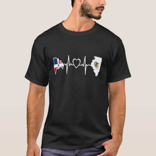 ドミニカ共和国国旗Herit Tシャツ (正面)