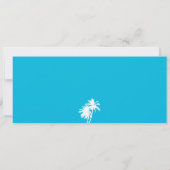 ドミニカ共和国搭乗券パームツリー 招待状 (裏面)