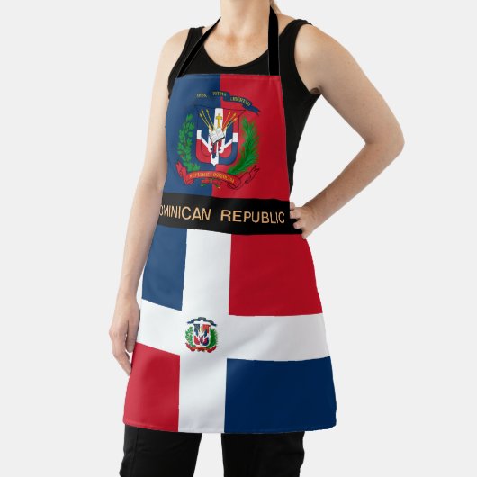 ドミニカ共和国料理フラッグシェフキッチン エプロン (インサイチュ)