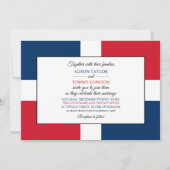 ドミニカ共和国旗 ウェディング 招待状 (正面)