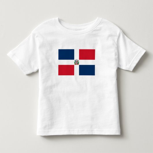 ドミニカ共和国旗 トドラーTシャツ (正面)