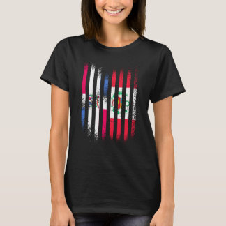 ドミニカ共和国旗 ペルー産 国旗 S Tシャツ