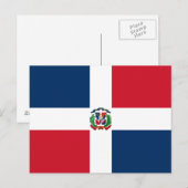 ドミニカ共和国旗 ポストカード (正面/裏面)