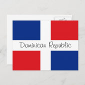 ドミニカ共和国旗 ポストカード (正面/裏面)