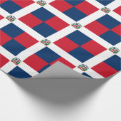 ドミニカ共和国旗 ラッピングペーパー (角)