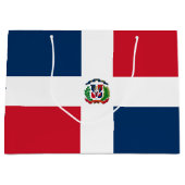ドミニカ共和国旗 ラージペーパーバッグ (正面)
