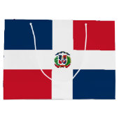ドミニカ共和国旗 ラージペーパーバッグ (裏面)