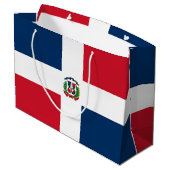 ドミニカ共和国旗 ラージペーパーバッグ (裏面アングル)