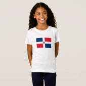 ドミニカ共和国旗 Tシャツ (正面フル)
