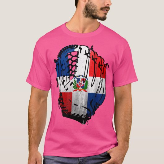 ドミニカ共和国野球・遊撃外野手D Tシャツ (正面)