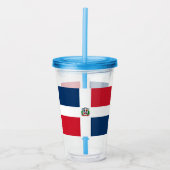 ドミニカ共和国 アクリルタンブラー (正面)