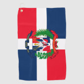 ドミニカ共和国 ゴルフタオル (正面)