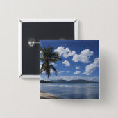 ドミニカ共和国、サマナ半島、ラス4 缶バッジ (正面&裏面)