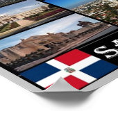 ドミニカ共和国 – サントドミンゴ – モザイク – ポスター (角)