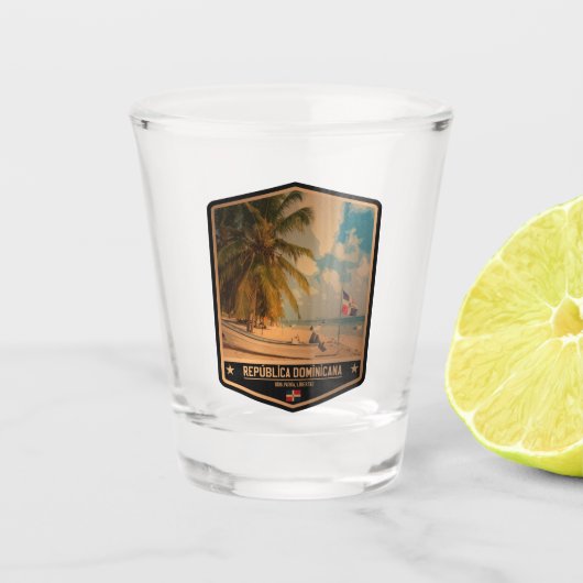 ドミニカ共和国 ショットグラス (正面)
