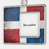 ドミニカ共和国 シルバープレートフレームオーナメント (左)