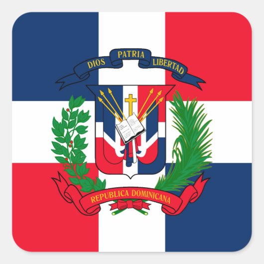 ドミニカ共和国 スクエアシール (正面)