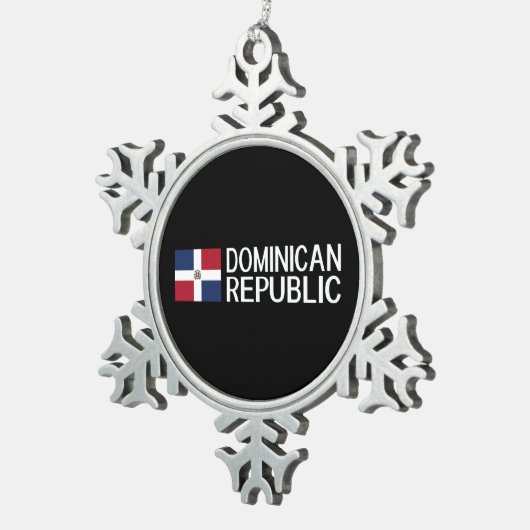 ドミニカ共和国 スノーフレークピューターオーナメント (右)