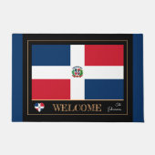 ドミニカ共和国・ドミニカ国旗の家/ようこそ ドアマット (正面)