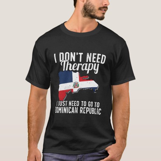 ドミニカ共和国+ドミニカ国+カリブの旗 Tシャツ (正面)