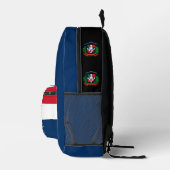 ドミニカ共和国、バックパック、ドミニカ国旗 プリントバックパック (右)