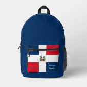 ドミニカ共和国、バックパック、ドミニカ国旗 プリントバックパック (正面)