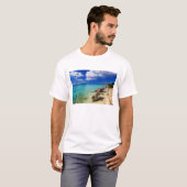 ドミニカ共和国、バラオナのビーチ、3 Tシャツ (正面フル)