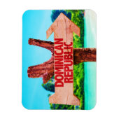 ドミニカ共和国 マグネット (縦)