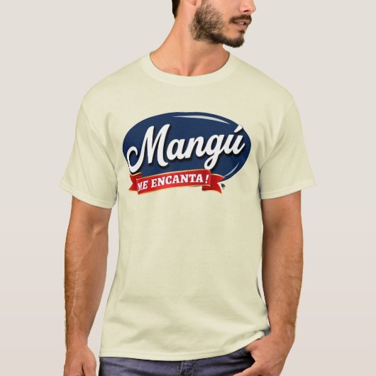 ドミニカ共和国 マングー LIBRE ラベル Tシャツ (正面)