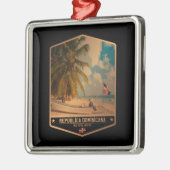 ドミニカ共和国 メタルオーナメント (左)