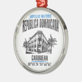 ドミニカ共和国 メタルオーナメント (左)