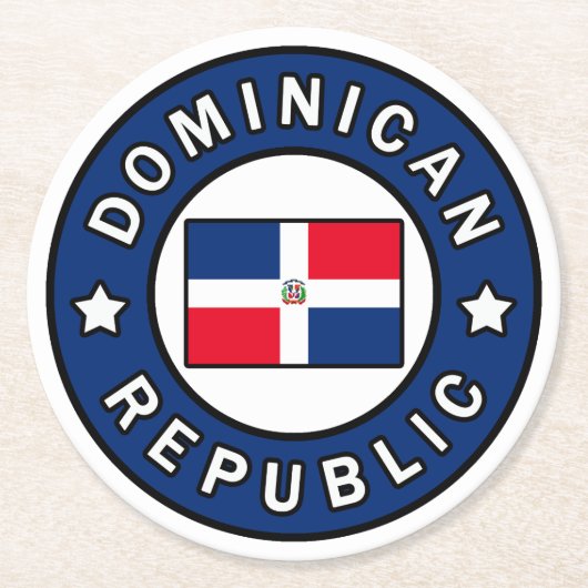ドミニカ共和国 ラウンドペーパーコースター (正面)